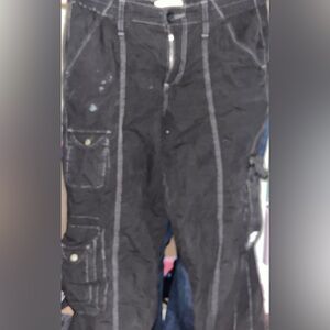 black cargo pants